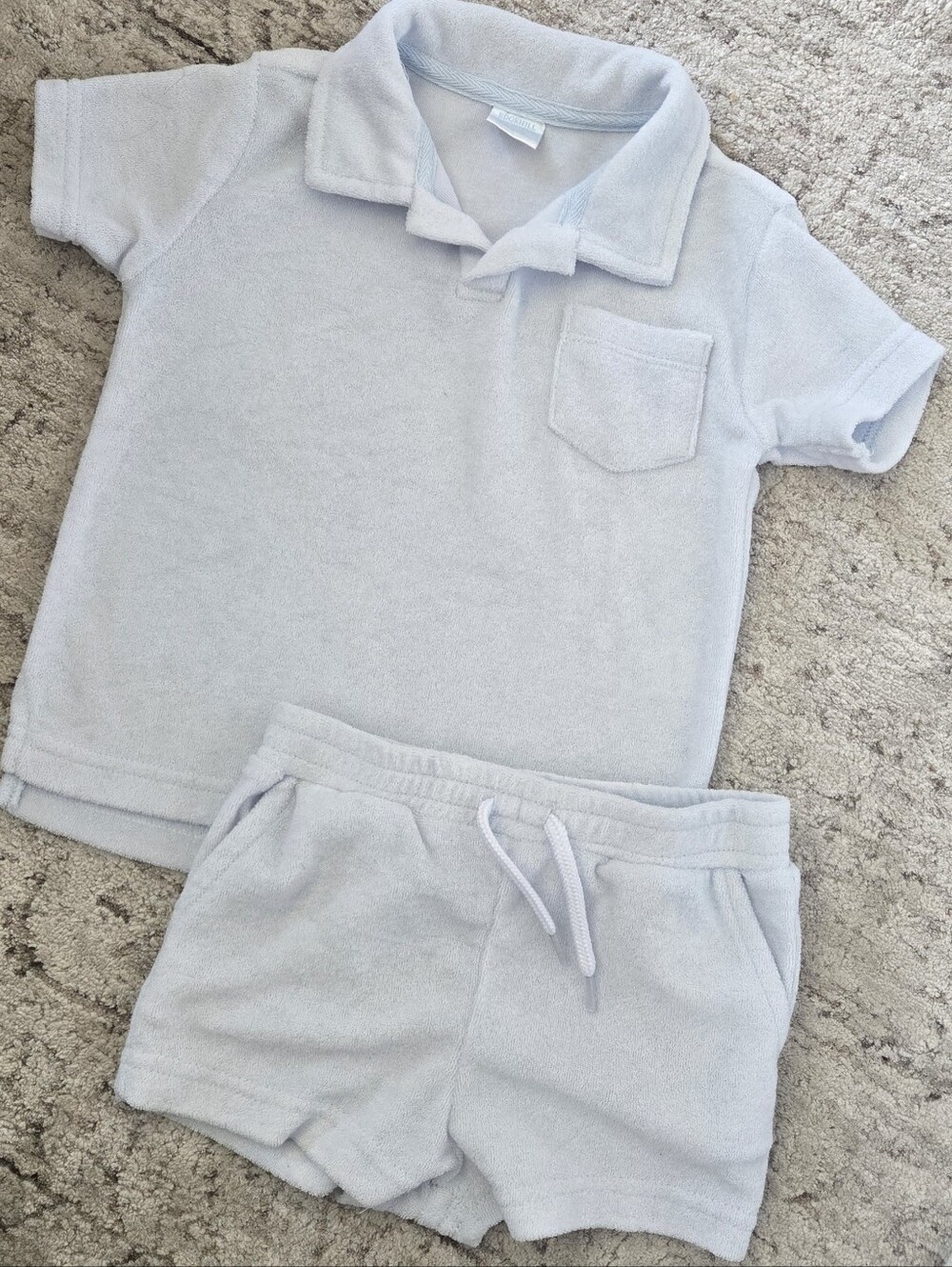 Edgehill Collection - Toddler Boy - Light Blue Terry Set